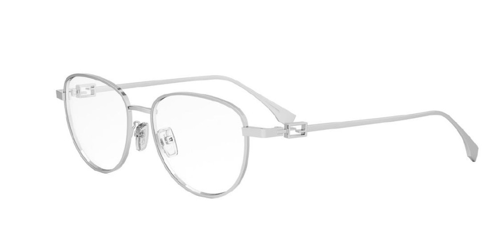 Fendi FE50109F - 016 - 52 Montature ottiche Silver Pillow (Rounded)