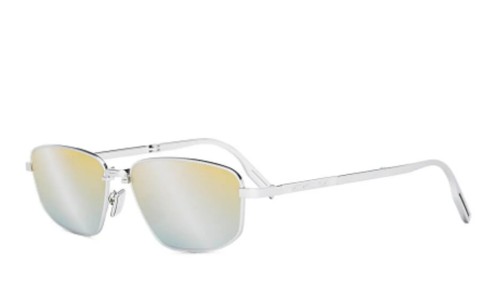 Dior DIOR90 S1U - F0H7 O - 57 - Pieghevole Occhiali da sole Silver Square