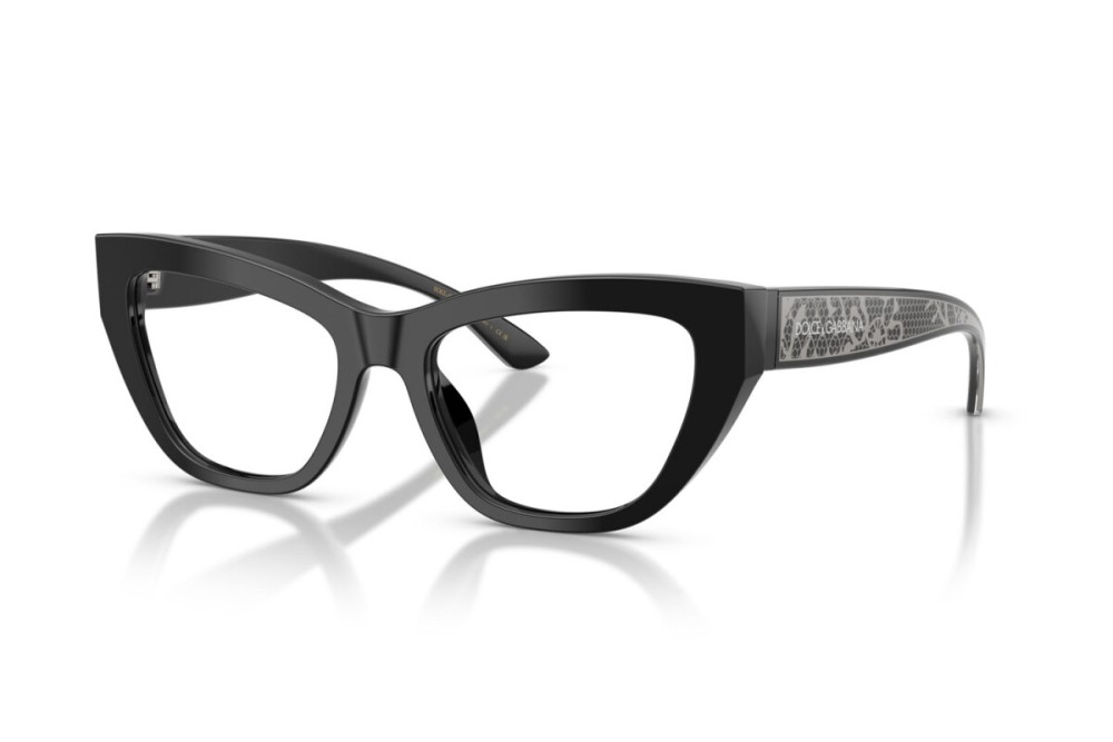 DOLCE & GABBANA DG3412 - ​501 - ​53 Montature ottiche Noir Cat Eye (Chat)