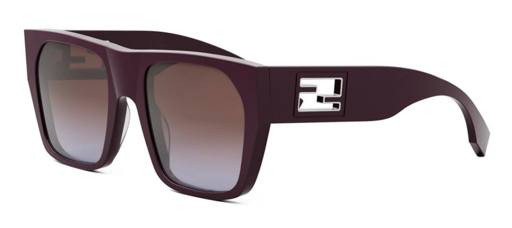 Fendi FE40124F - 81T - 57 Occhiali da sole Purple Square