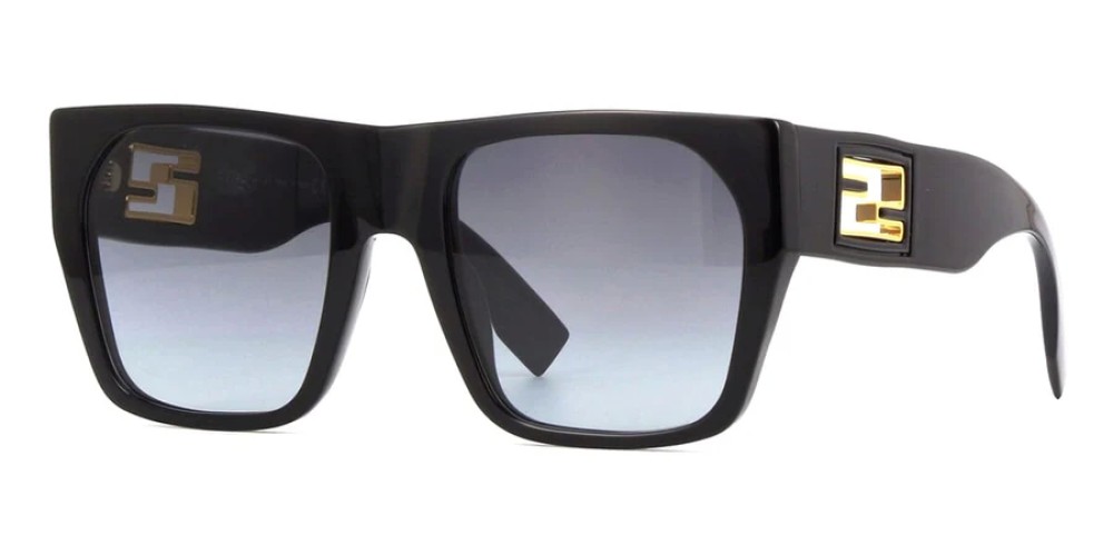 Fendi FE40124F - 01B - 57 Occhiali da sole Black Square