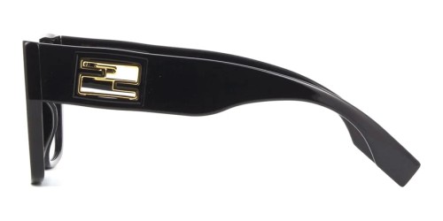 Fendi FE40124F - 01B - 57 Occhiali da sole Black Square