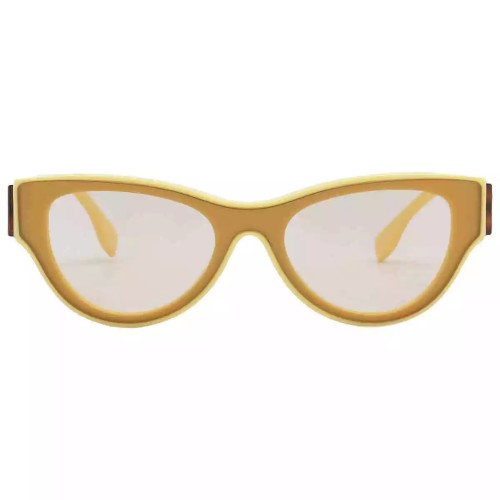 Fendi FE40135I - 39E - 139 Occhiali da sole Brown Cat Eye