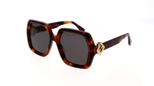 Fendi FE40139F - 53A - 54 Occhiali da sole Havanna Square