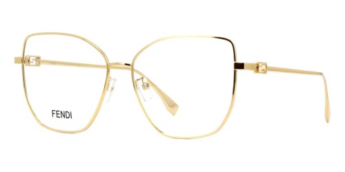 Fendi FE50084U - 030 - 56 Montature ottiche Gold Square