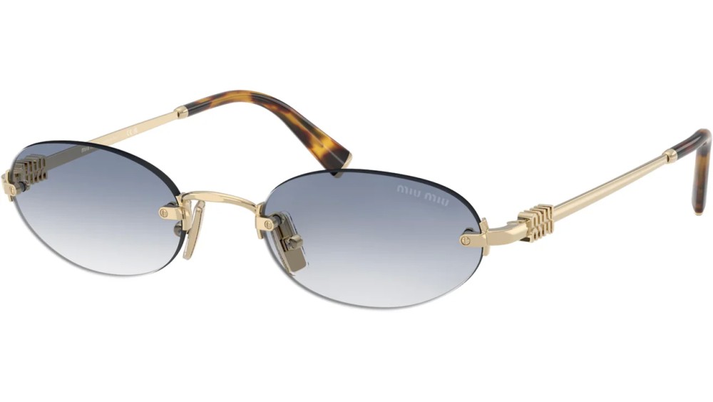 MIU MIU MU A54S - ​ZVN80O - ​51 Occhiali da sole Gold Oval
