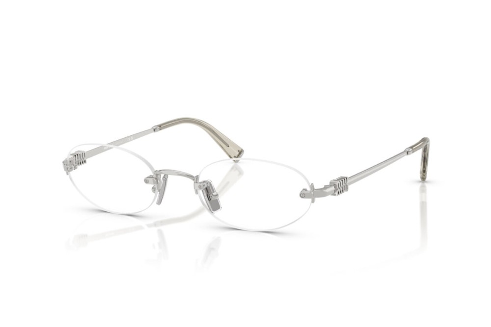 MIU MIU MU 53WV - ​1BC1O1 - ​53 Montature ottiche Silver Oval