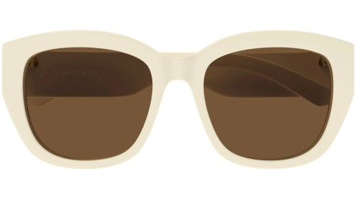 Alexander McQueen AM0451SA - 004 - 55 Occhiali da sole Beige Square