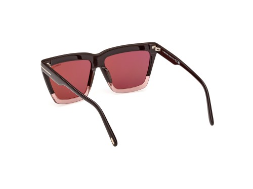 Tom Ford FT1110 EDEN - 50Z - 56 Occhiali da sole Brown, Pink Square