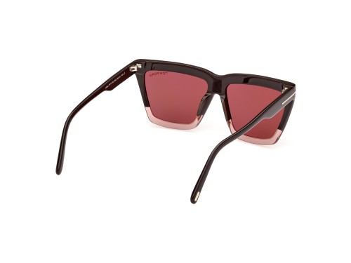 Tom Ford FT1110 EDEN - 50Z - 56 Occhiali da sole Brown, Pink Square
