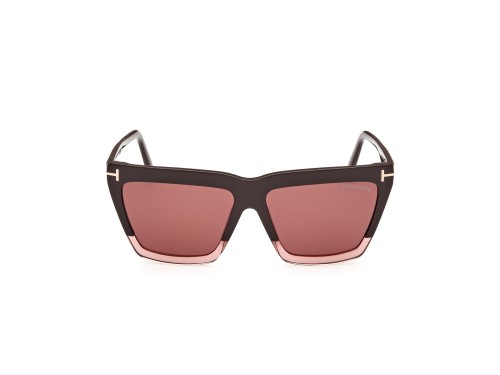 Tom Ford FT1110 EDEN - 50Z - 56 Occhiali da sole Brown, Pink Square