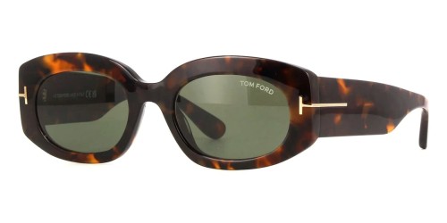 Tom Ford FT1187-F CIELLE - 52N - 54 Occhiali da sole Havanna Oval