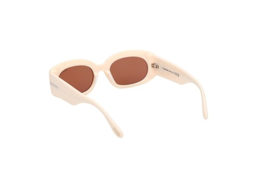 Tom Ford FT1187-F CIELLE - 25E - 54 Occhiali da sole Beige Oval