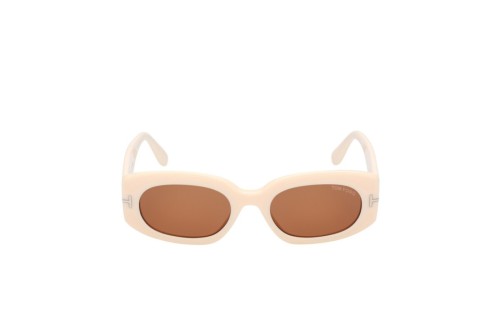 Tom Ford FT1187-F CIELLE - 25E - 54 Occhiali da sole Beige Oval
