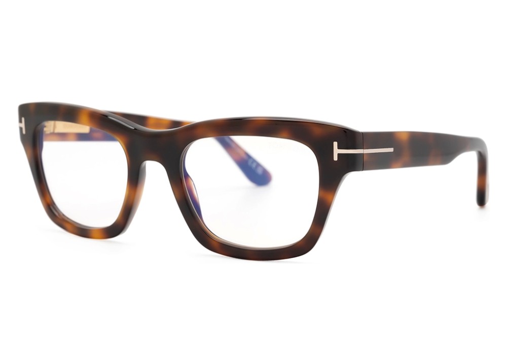 Tom Ford TF6036-B - 053 - 52 - CON LENTI CON FILTRO LUCE BLU-VIOLETTA Montature ottiche Havanna Square