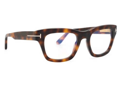 Tom Ford TF6036-B - 053 - 52 - CON LENTI CON FILTRO LUCE BLU-VIOLETTA Montature ottiche Havanna Square