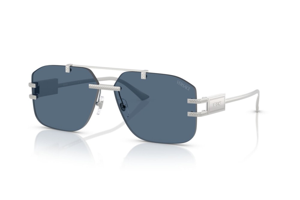 VERSACE VE2275 - ​100080 - ​60 Occhiali da sole Silver Pilot (Aviator)
