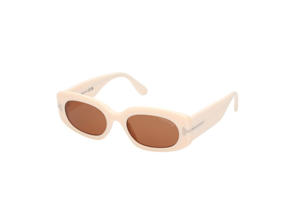 Tom Ford FT1187-F CIELLE - 25E - 54 Occhiali da sole Beige Oval