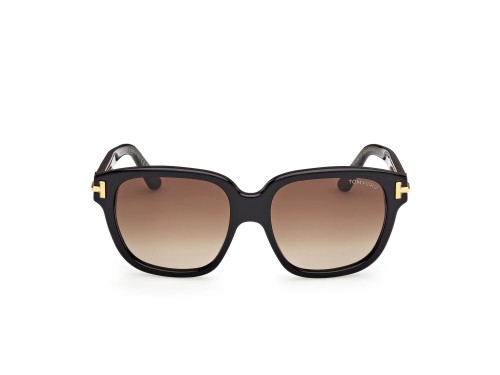 Tom Ford FT1236 ICON COLLECTION - 01F - 58 Occhiali da sole Black Pillow (Rounded)