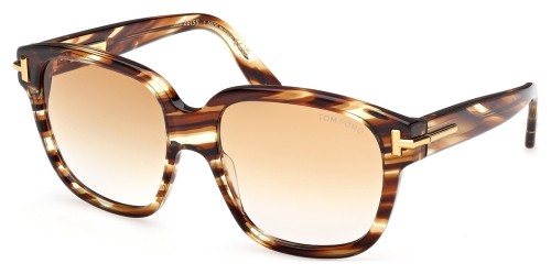 Tom Ford FT1236-F ICON COLLECTION - 55F - 58 Occhiali da sole Havanna Square