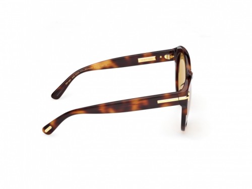 Tom Ford FT1251 ICON COLLECTION - 53E - 57 Occhiali da sole Havanna Pillow (Rounded)