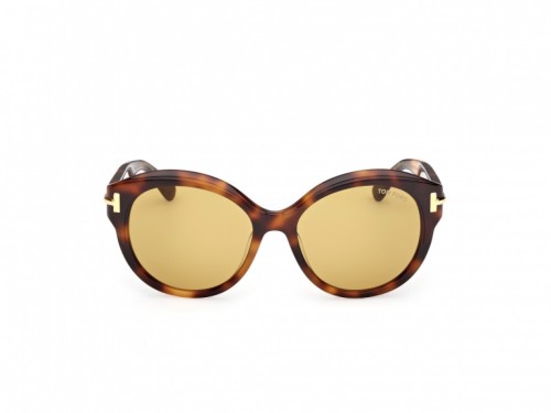 Tom Ford FT1251 ICON COLLECTION - 53E - 57 Occhiali da sole Havanna Pillow (Rounded)