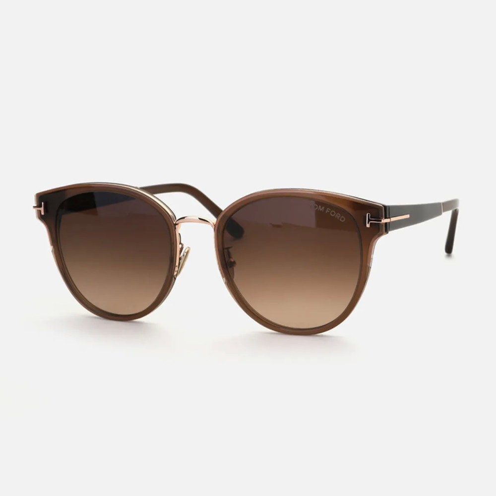 Tom Ford FT1138-K - 45F - 55 Occhiali da sole Brown Pillow (Rounded)