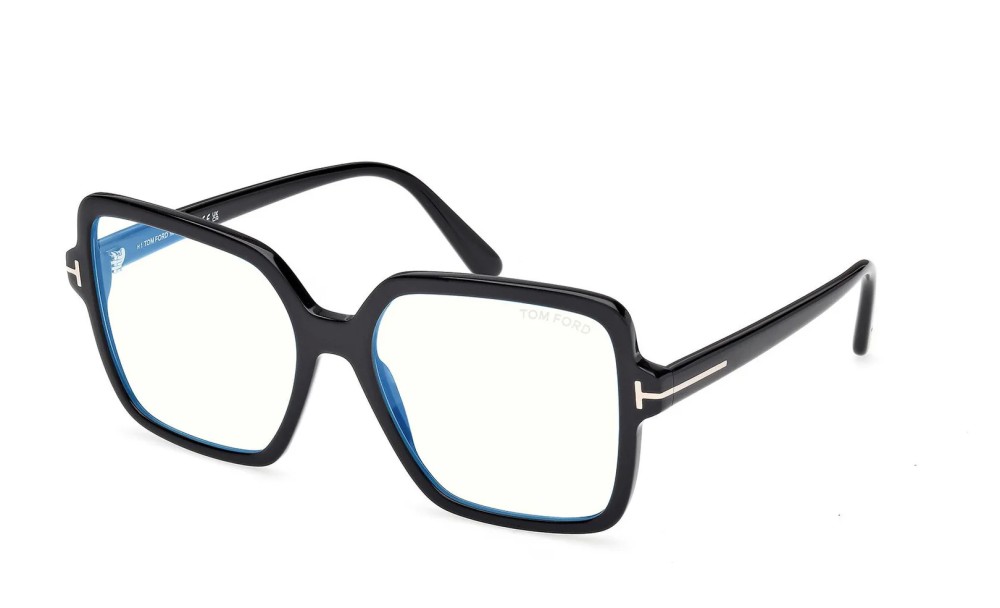 Tom Ford TF6063-B ECO - 001 - 56 - CON LENTI CON FILTRO LUCE BLU-VIOLETTA Montature ottiche Black Square