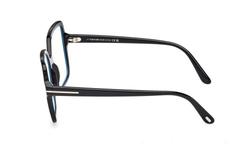 Tom Ford TF6063-B ECO - 001 - 56 - CON LENTI CON FILTRO LUCE BLU-VIOLETTA Montature ottiche Black Square