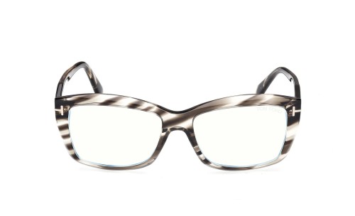 Tom Ford TF6065-B - 056 - 55 - CON LENTI CON FILTRO LUCE BLU-VIOLETTA Montature ottiche Havanna Square