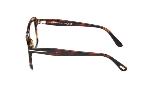 Tom Ford TF6065-B - 055 - 55 - CON LENTI CON FILTRO LUCE BLU-VIOLETTA Montature ottiche Havanna Square
