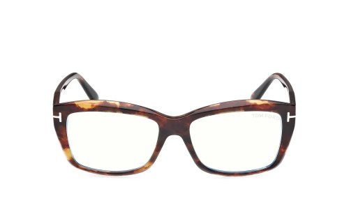 Tom Ford TF6065-B - 055 - 55 - CON LENTI CON FILTRO LUCE BLU-VIOLETTA Montature ottiche Havanna Square