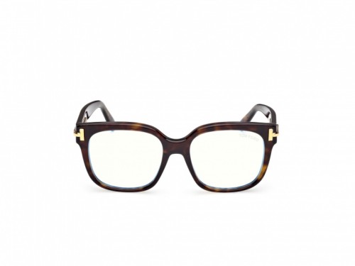 Tom Ford TF6030-B ICON COLLECTION - 052 - 53 - CON LENTI CON FILTRO LUCE BLU-VIOLETTA Montature ottiche Havanna Square