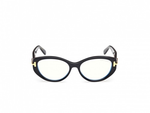 Tom Ford TF6031-B ICON COLLECTION - 001 - 53 - CON LENTI CON FILTRO LUCE BLU-VIOLETTA Montature ottiche Black Cat Eye