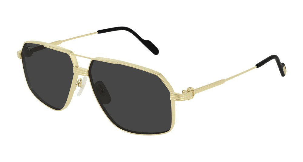 Cartier CT0270S - 001 - 61 Occhiali da sole Gold Pilot (Aviator)