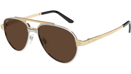 Cartier CT0476S - 008 - 59 Occhiali da sole Pilot (Aviator)
