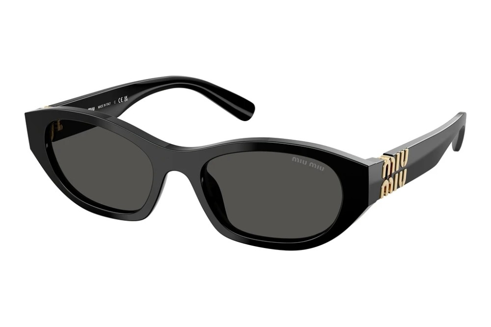 MIU MIU MU A03S - 16K08Z - 53 Occhiali da sole Black Oval