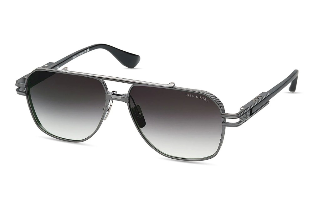 Dita KUDRU DTS436-A - 02 - 61 Occhiali da sole Black Pilot (Aviator)