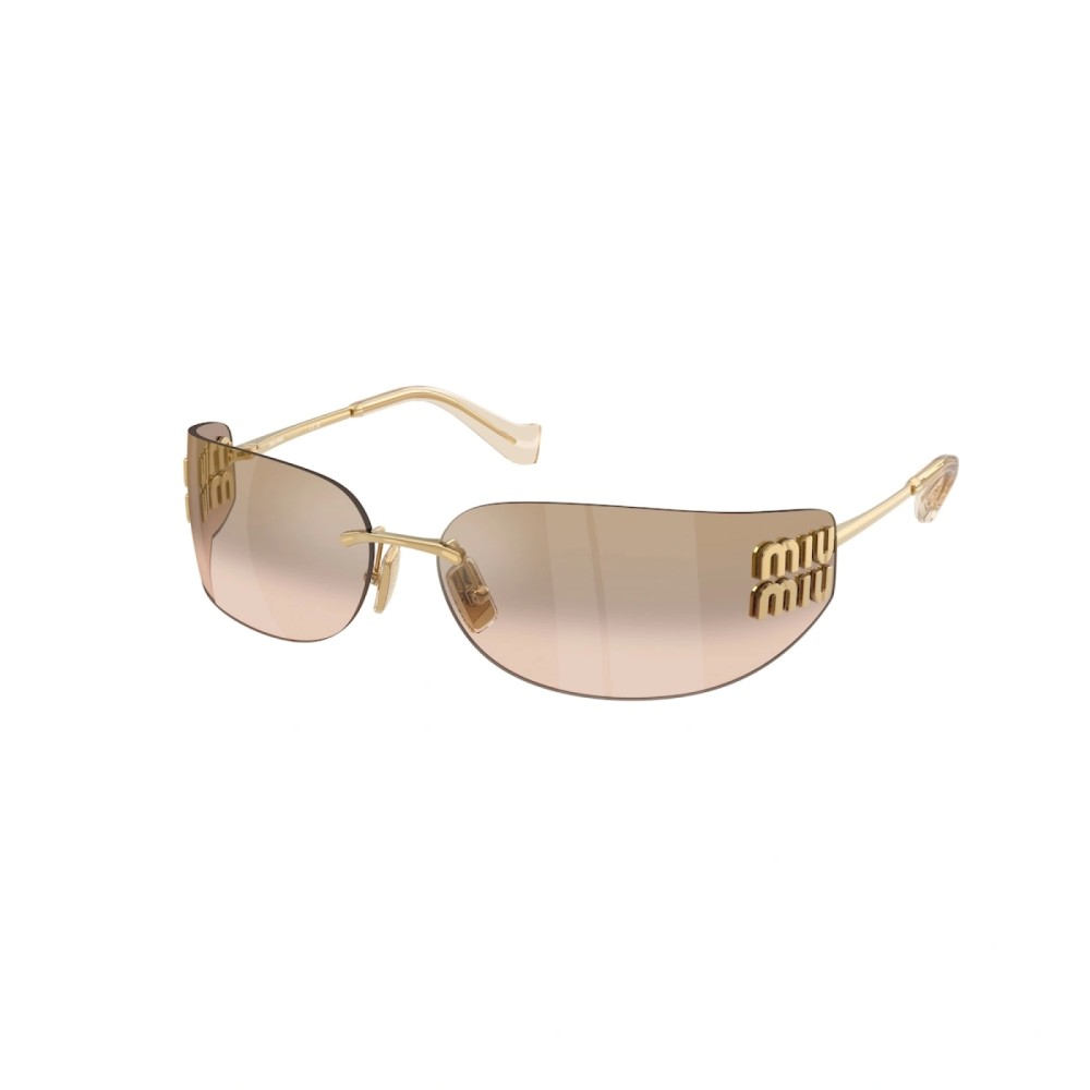 MIU MIU MU A51S - 5AK20P - 75 Occhiali da sole Gold Oval
