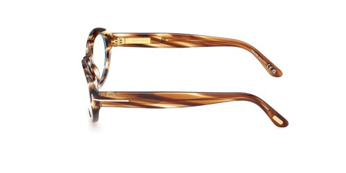 Tom Ford TF6067-B - 055 - 54 - CON LENTI CON FILTRO LUCE BLU-VIOLETTA Montature ottiche Havanna Oval