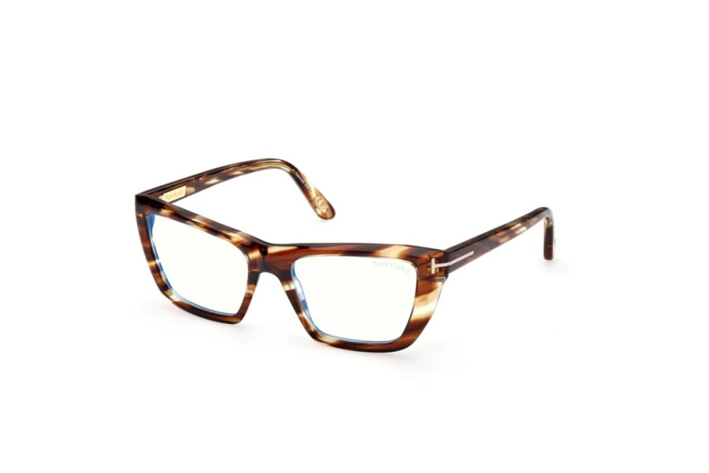 Tom Ford TF6047-B - 055 - 54 - CON LENTI CON FILTRO LUCE BLU-VIOLETTA Montature ottiche Havanna Square