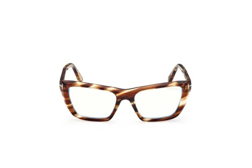 Tom Ford TF6047-B - 055 - 54 - CON LENTI CON FILTRO LUCE BLU-VIOLETTA Montature ottiche Havanna Square