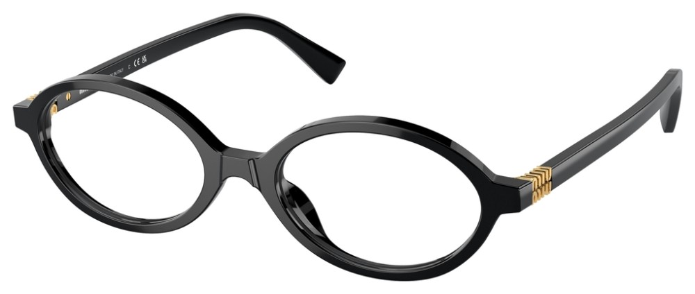 MIU MIU MU 01XV - 1AB1O1 - 50 Montature ottiche Black Oval