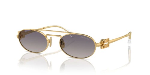 MIU MIU MU 54ZS - 5AK30C - 53 Occhiali da sole Gold Oval