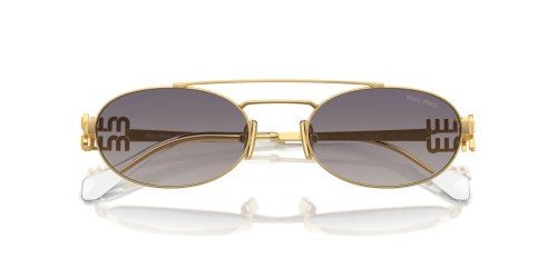 MIU MIU MU 54ZS - 5AK30C - 53 Occhiali da sole Gold Oval