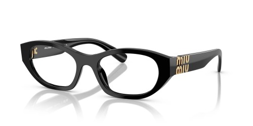 MIU MIU MU 03WV - ​16K1O1 - ​53 Montature ottiche Black Oval